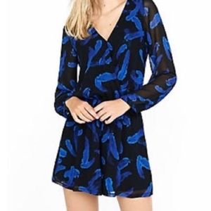 Size small, black and blue romper